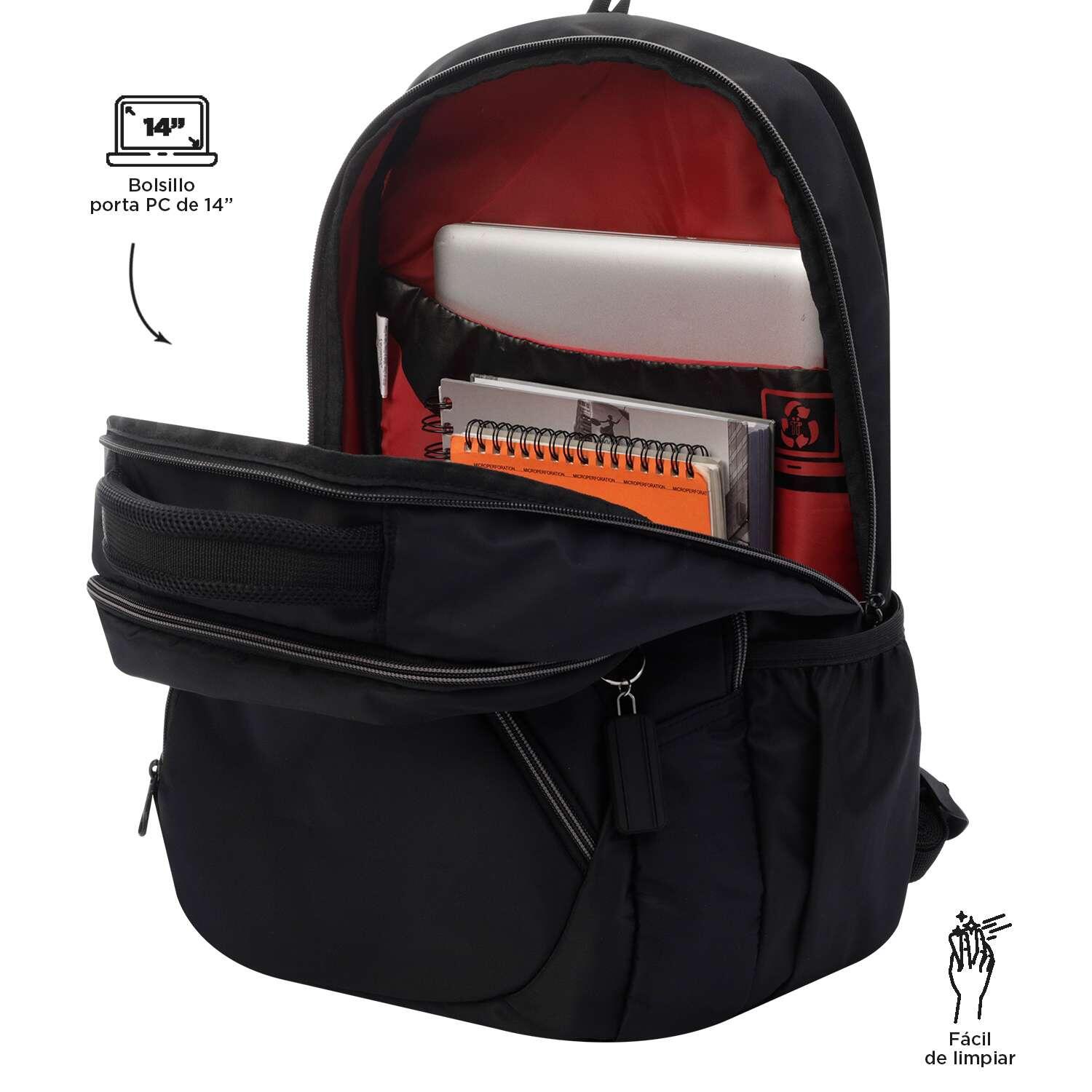 Totto Mochila urbana Tracer Negro Poliéster reciclado 44.5 x 31 x 17 cm 3/5
