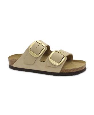 Sandalias Bio Mujer Birkenstock Arizona Big Buckle Beige