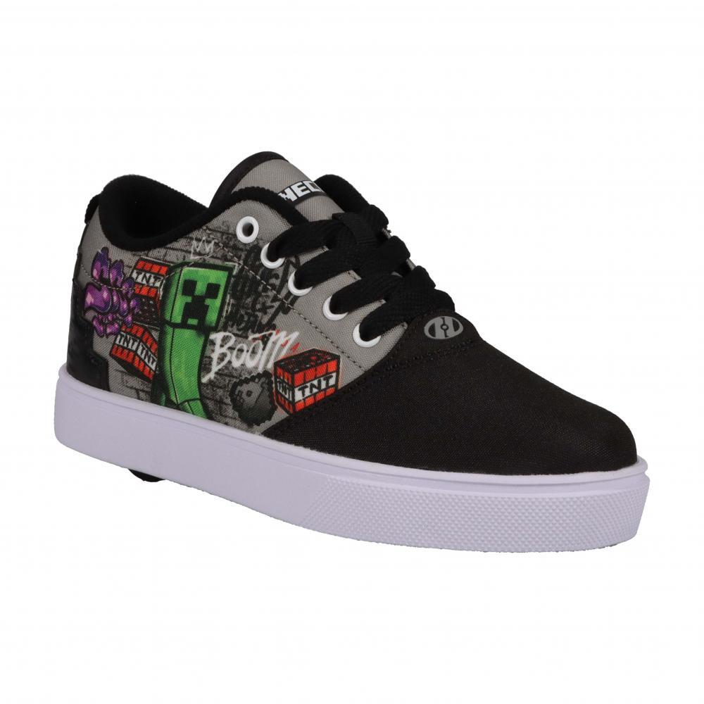 Heelys X Minecraft Pro 20 Prints Black/Grey Kids Heely Shoe - HE00317061 2/7