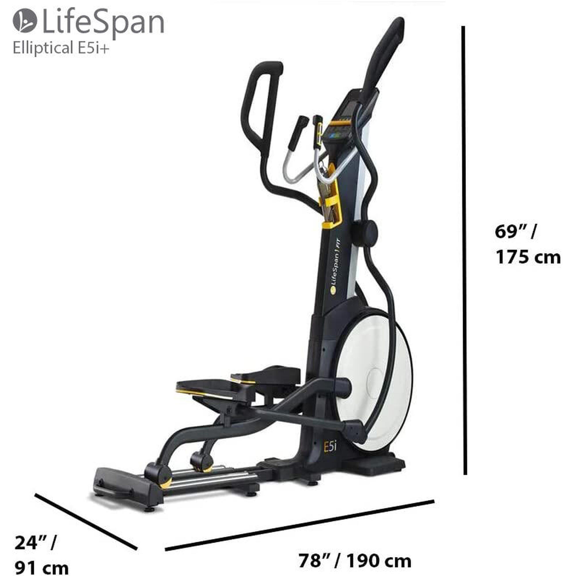 LifeSpan Fitness Kereskedelmi Elliptikus tréner E5i+ Öngeneráló