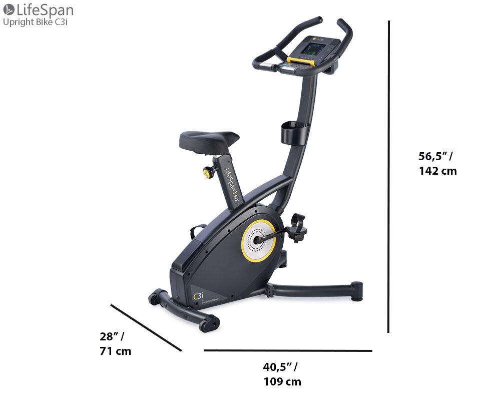 LifeSpan Fitness Hometrainer Upright Bike C3i 4/7