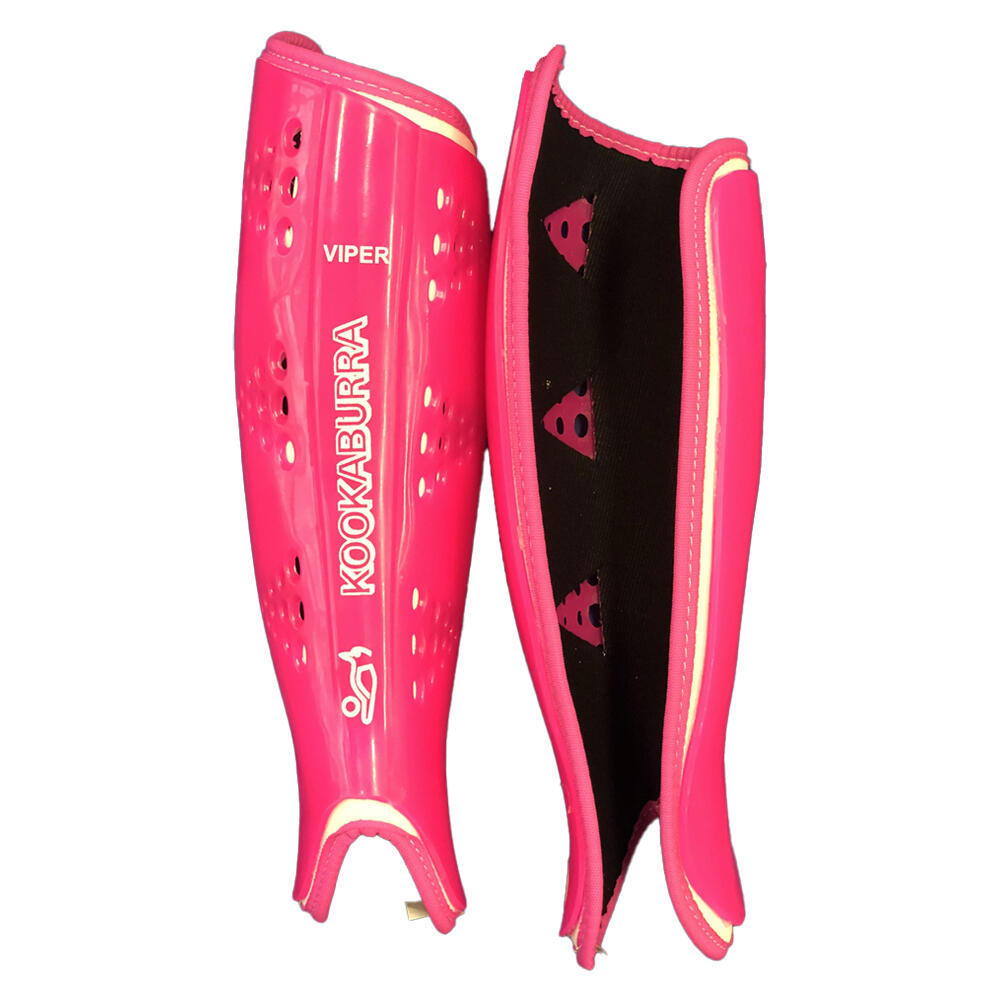 Kookaburra Viper Field Hockey Shinguards Protection Pair Pink Size Medium