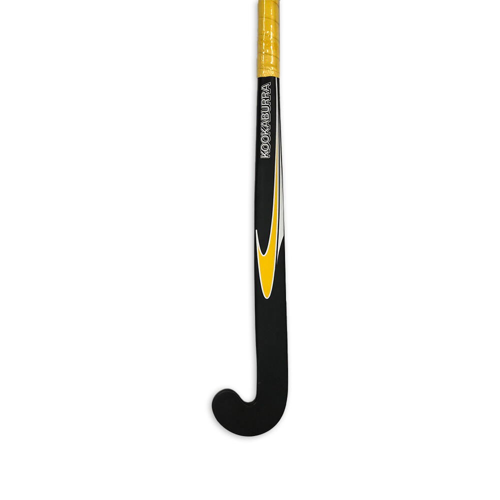 Kookaburra Sports Matrix Cougar Wood Field Hockey Stick 37.5'' Long Black/Yellow
