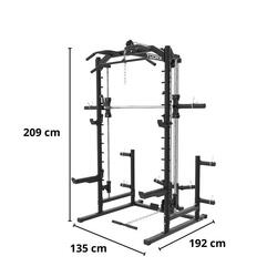 WLX-90 Smith Machine et support d'alimentation - 209 cm de haut