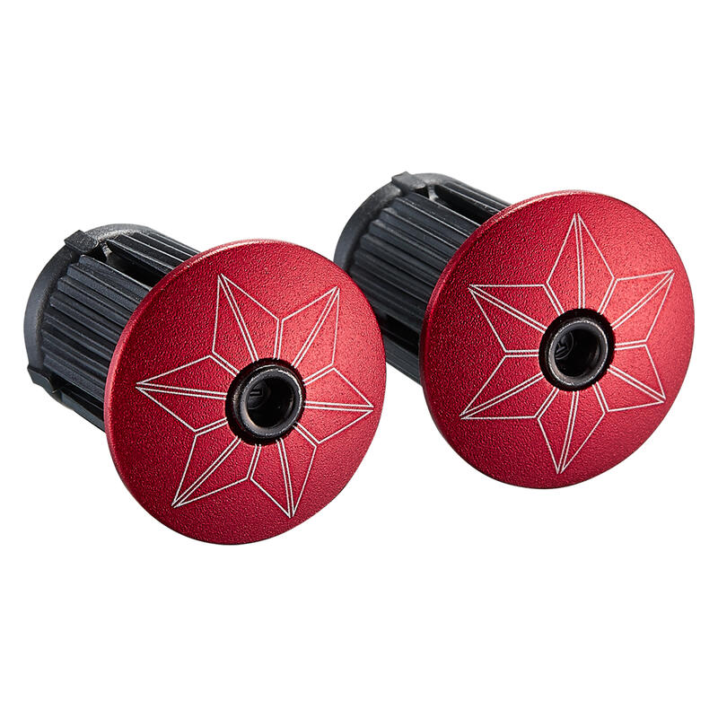 Ruban de cintre Supacaz - Super Sticky Kush Star Fade - Rouge + Red Star Plugz