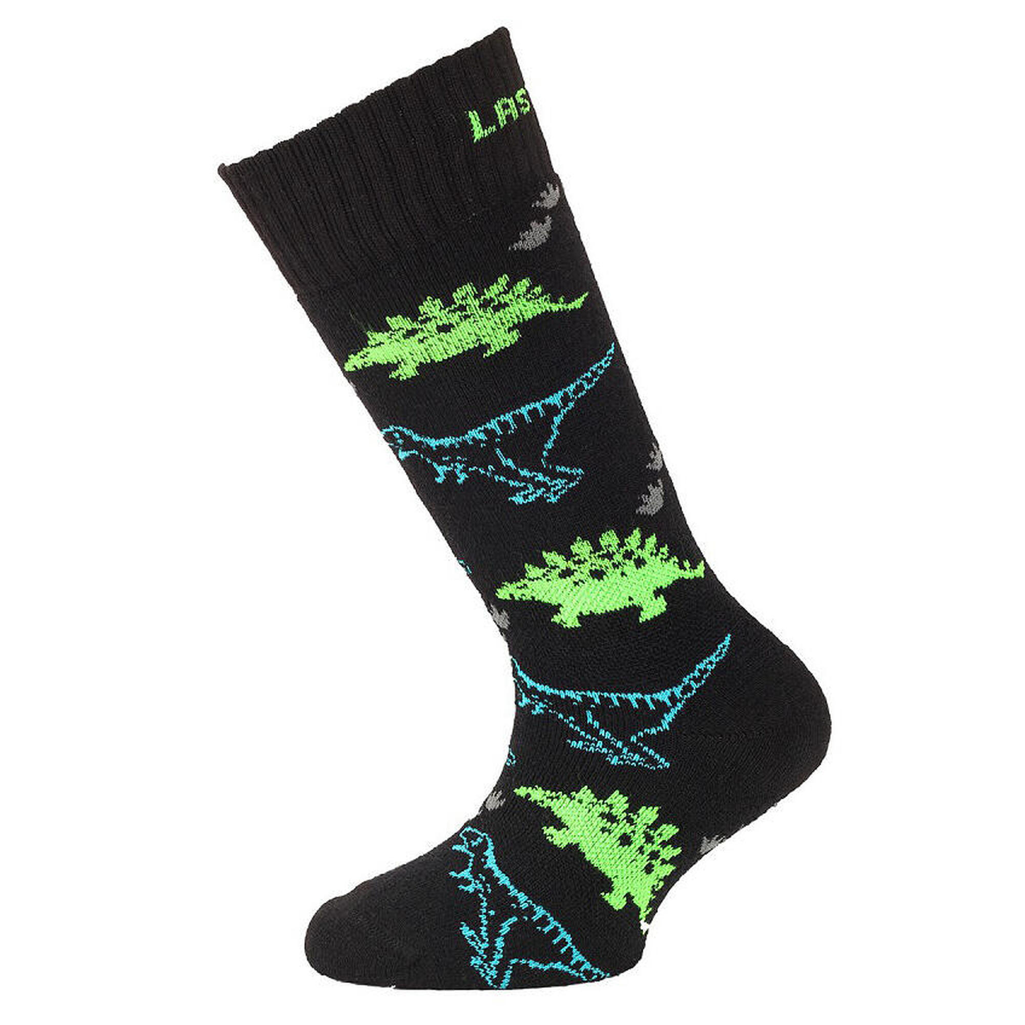 Lasting - Chaussettes De Ski En Mérinos Pour Enfants Sjd - Sous-chaussette - Gris|noir - Decathlon