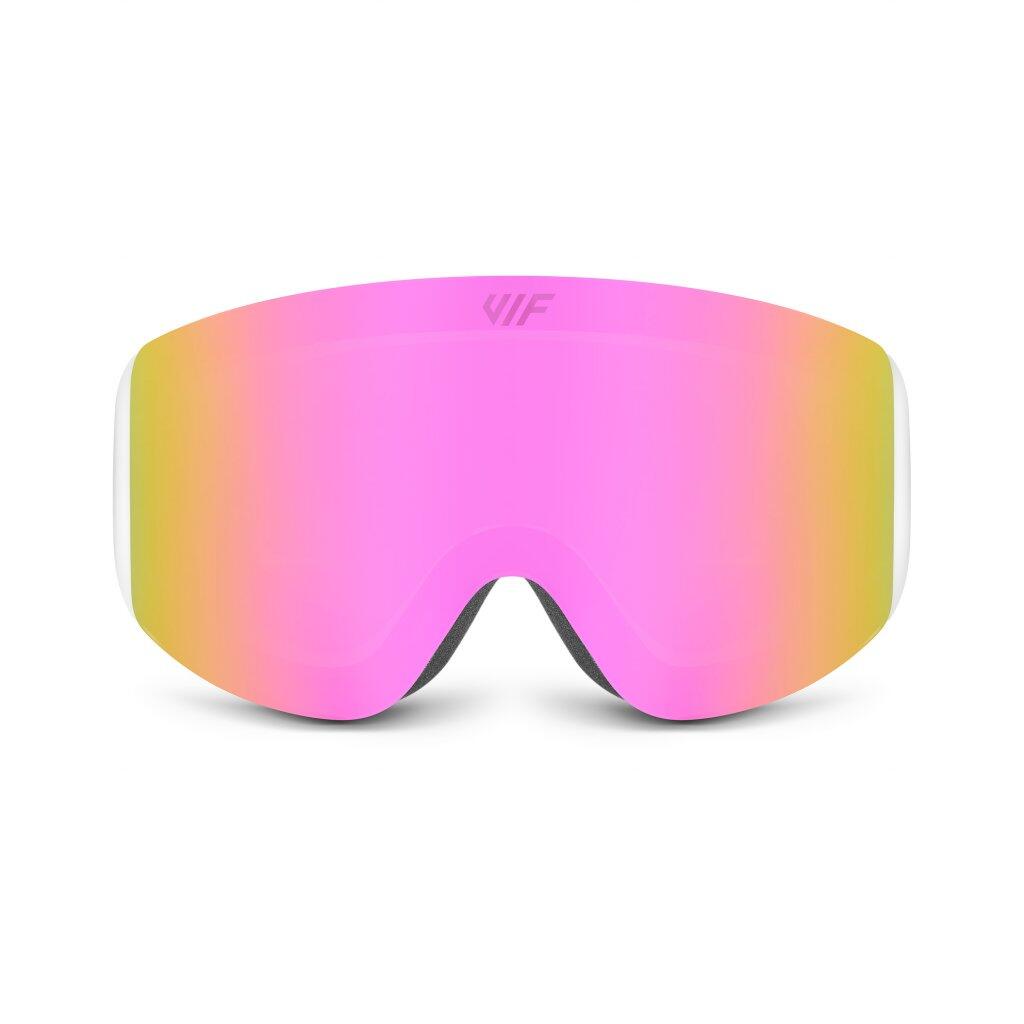 Lyžařské a snowboardové brýle VIF SKI & SNB White x Pink 3/5