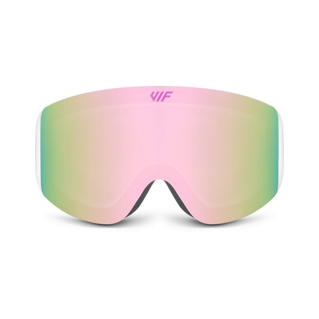 Lyžařské a snowboardové brýle VIF SKI & SNB White x Rose Pink 4/6