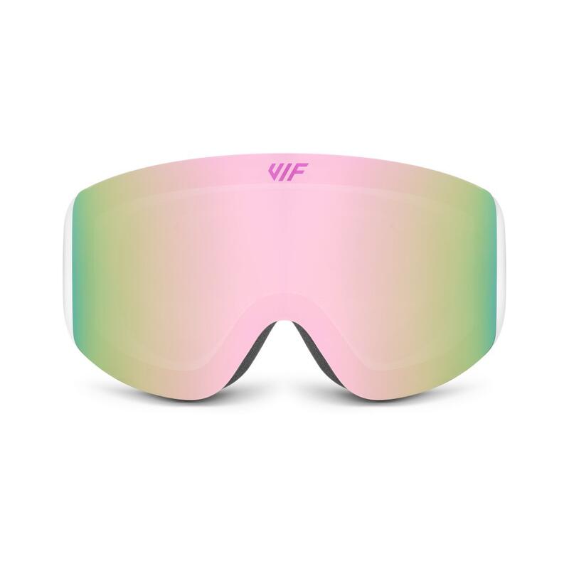 Lyžařské a snowboardové brýle VIF SKI & SNB White x Rose Pink