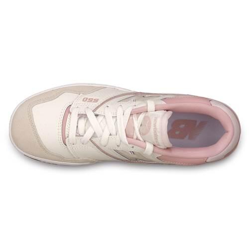 Sneakers New Balance 550 blanc et rose pour femme 4/6