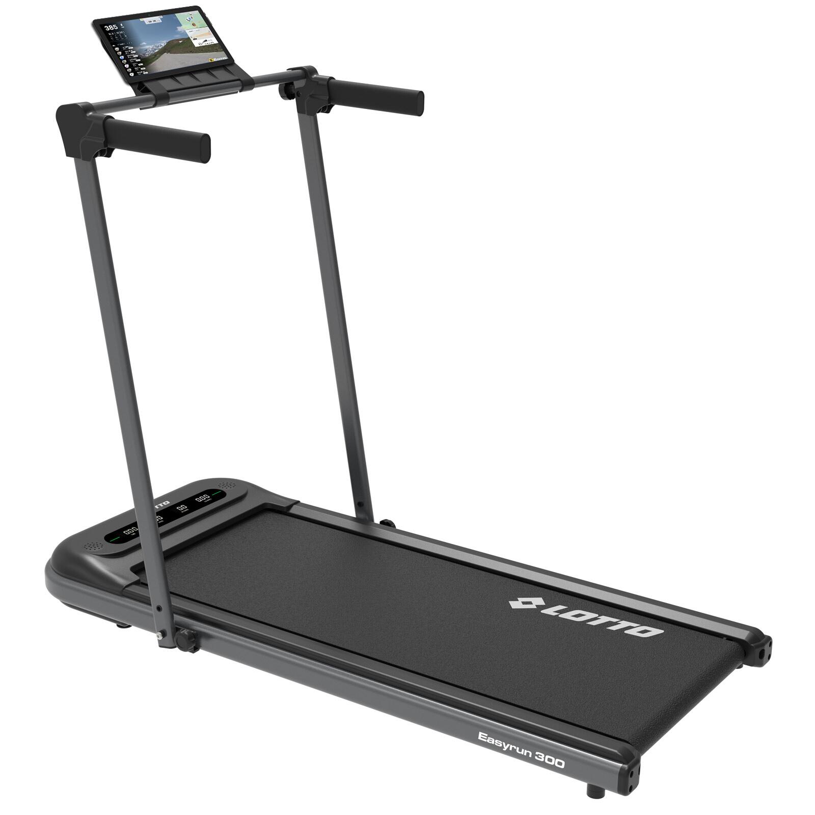Lotto - Lotto Easyrun 300 Tapis De Course Electrique Pliable,max 100kg,bluetooth - Tapis De Course - Noir - Taille Unique - Decathlon