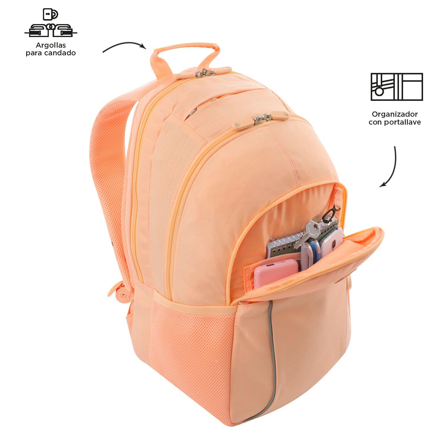 Totto  Mochila Cambri 2.0 - Black Rosa Grande 5/5