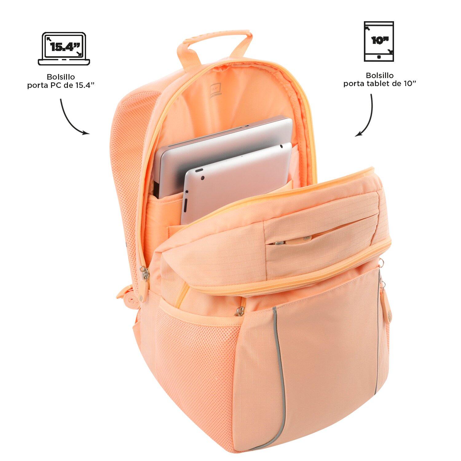 Totto  Mochila Cambri 2.0 - Black Rosa Grande 4/5