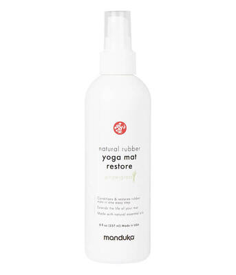 Manduka yoga mat restore rubber mat cleaner 237 ml