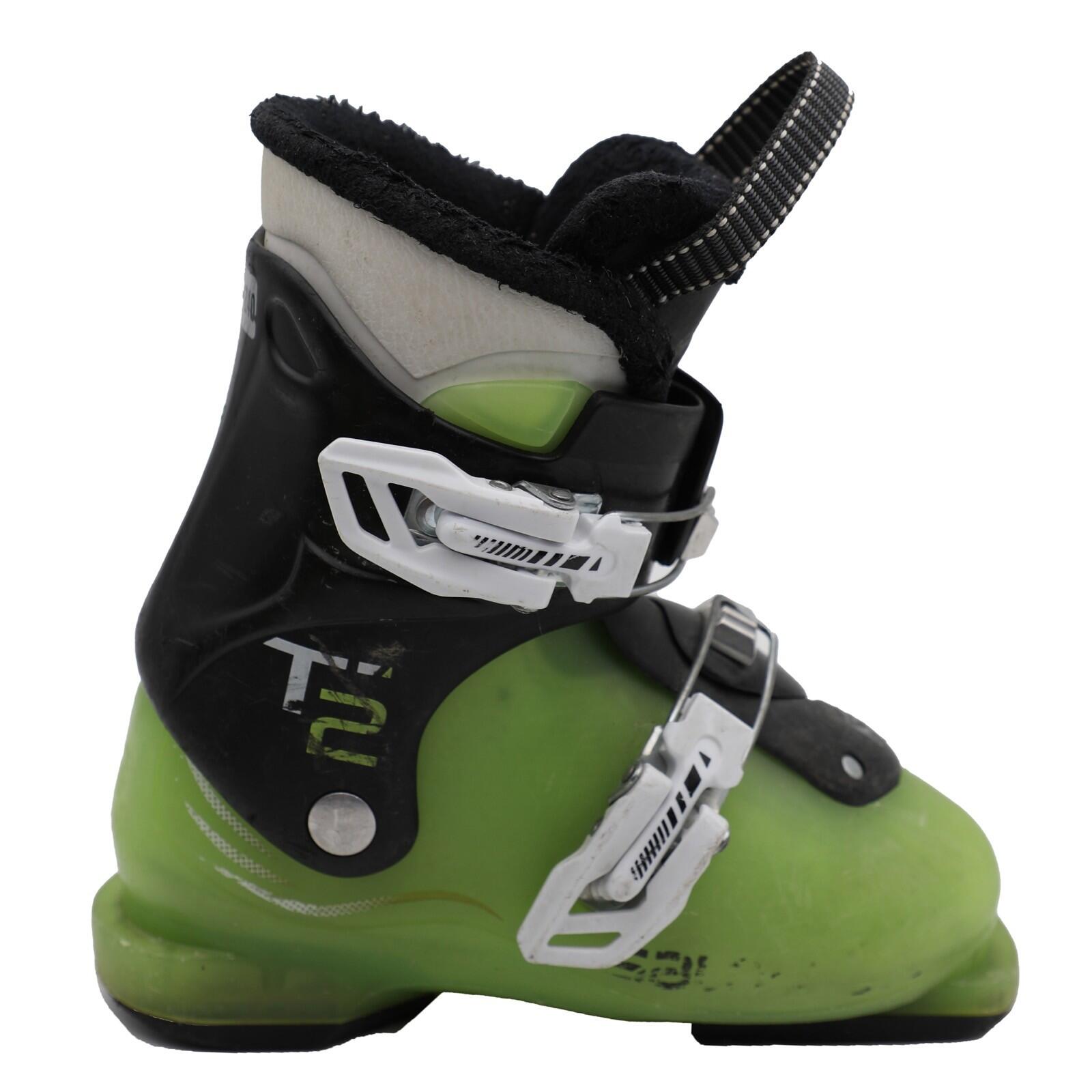 Salomon - Reconditionne - Chaussure De Ski Junior Salomon T2_2 Crochets - Chaussures De Ski - Vert - 19 Cm - Decathlon