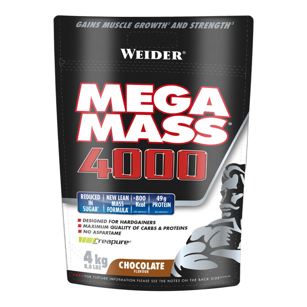 WEIDER Mega Mass 4000, Chocolate, 4kg