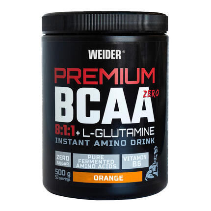 BCAA/Glutamine - Premium BCAA 8:1:1 + L-Glutamine - Orange 500g