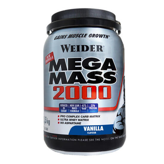 Lean gainer - Mega Mass 2000 - Vanille 1500g