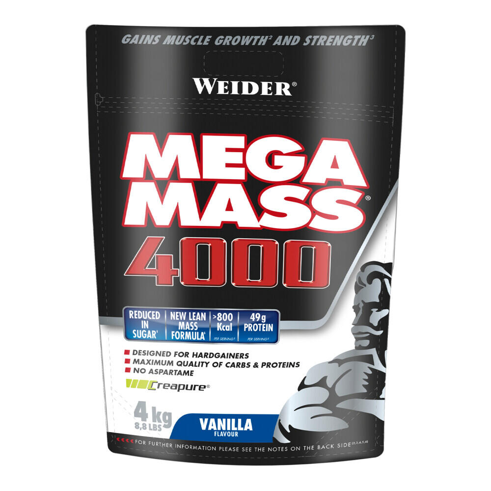 Mega mass 4000, baunilha, 4kg