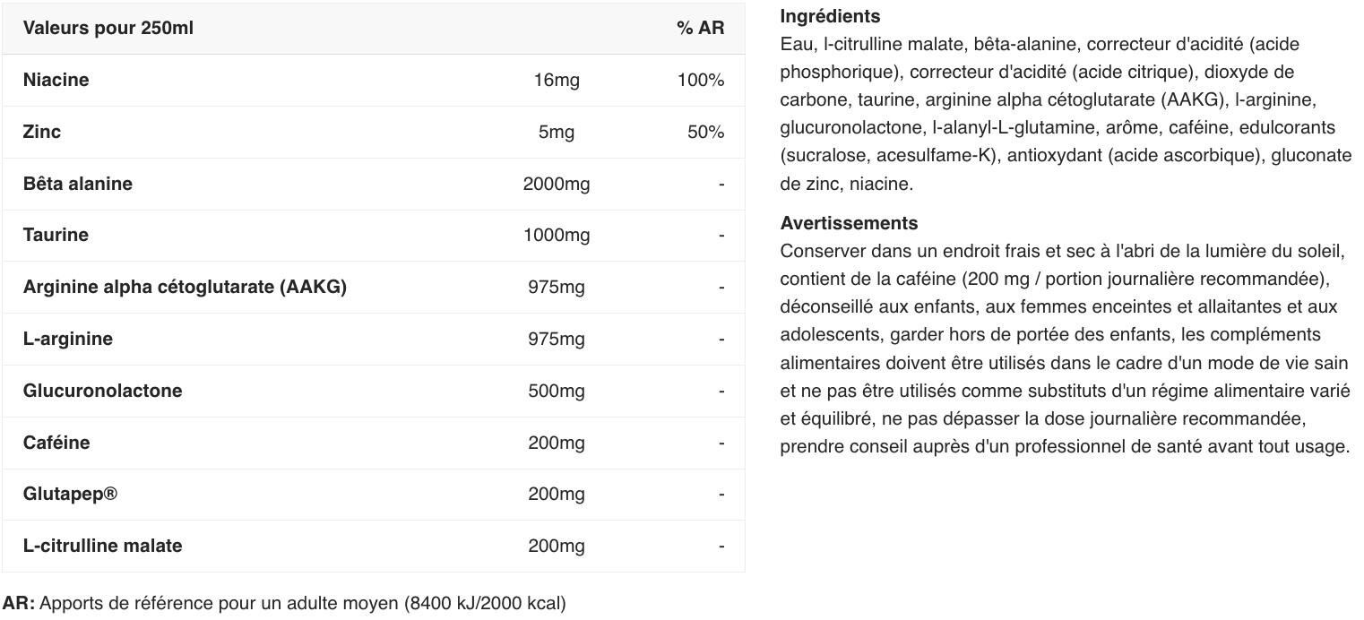 Boissons énergisantes - Rush RTD - Explosion de Baies Pack de 24 2/3
