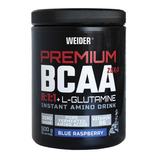 BCAA/Glutamine - Premium BCAA 8:1:1 + L-Glutamine - Framboise Bleue 500g