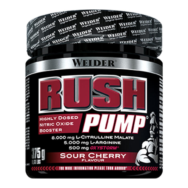 Preworkout sans caféine Rush Pump Cerise Acidulée 375g WEIDER Decathlon
