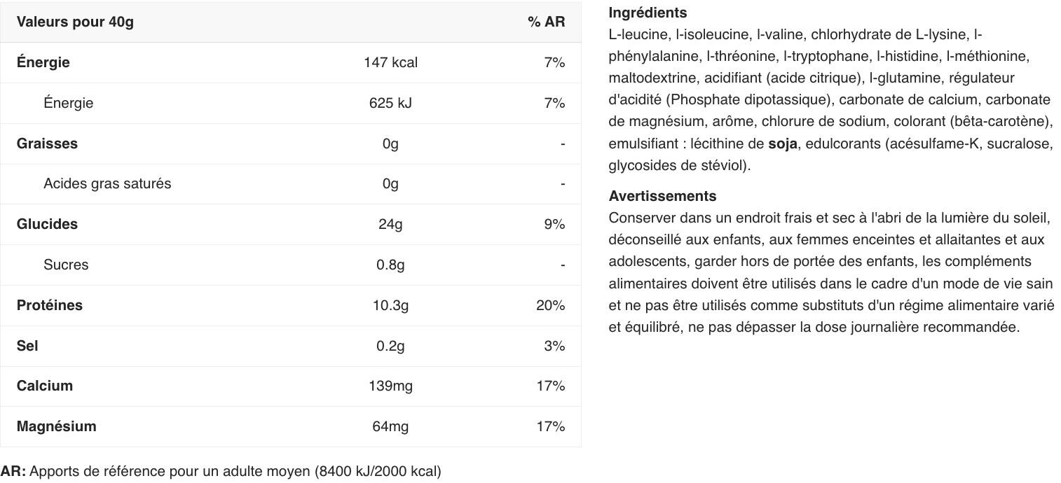 Aminoacidi essenziali - Premium Amino Intra Workout - Arancia Fresca 800g 2/3