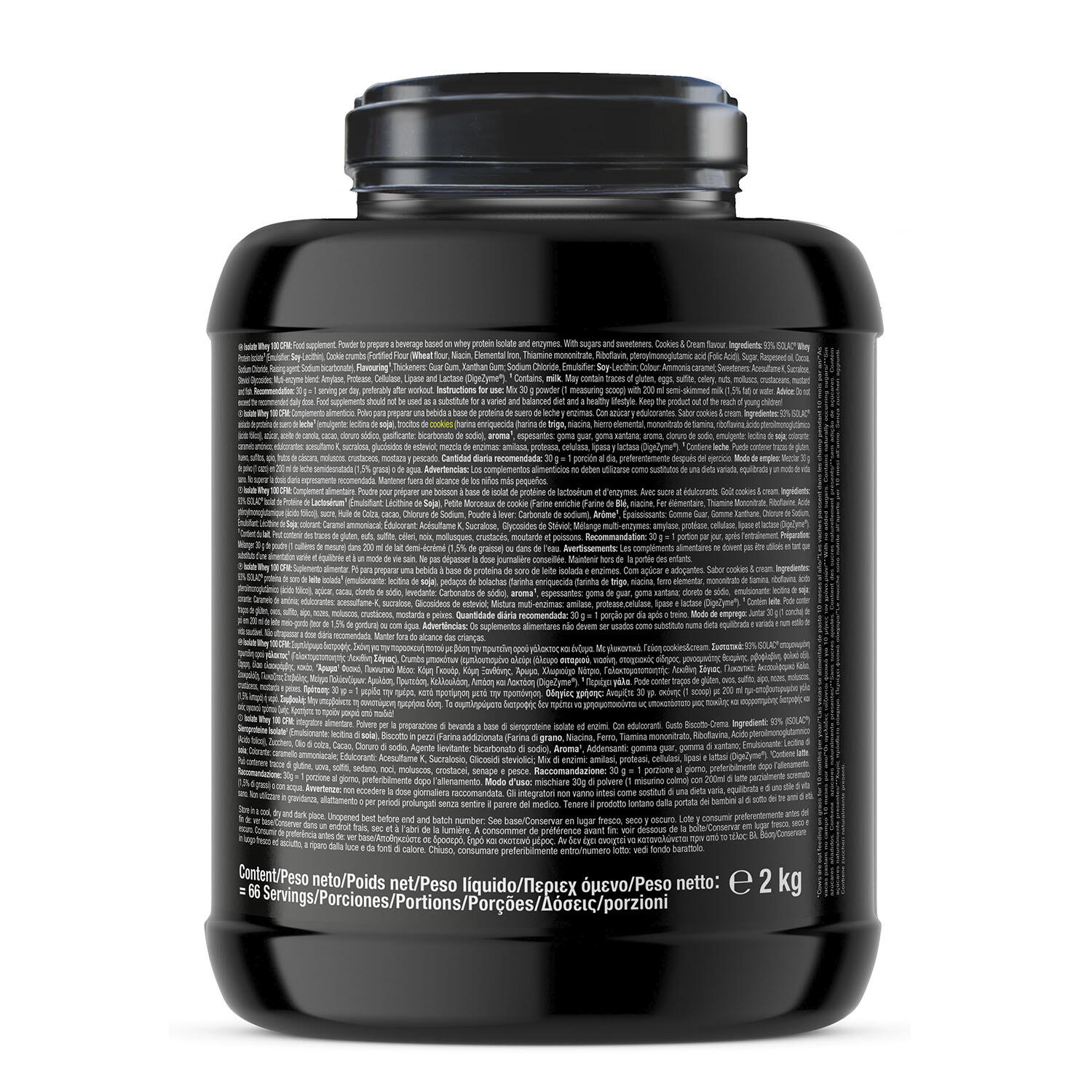Weider Isolate Whey 100 CFM (2000g) Cookies & Cream - Eiweiße 5/5