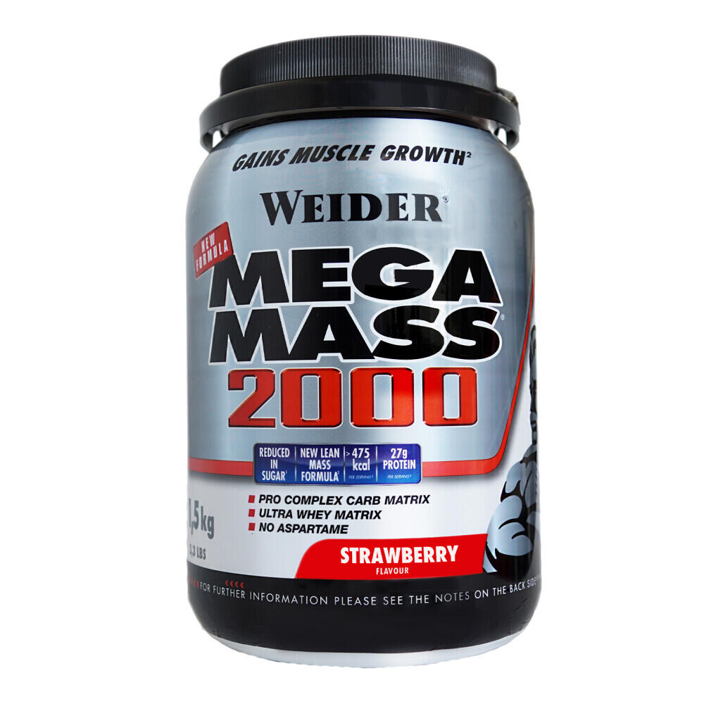 Mega Mass 2000, Morango, 1,5 kg