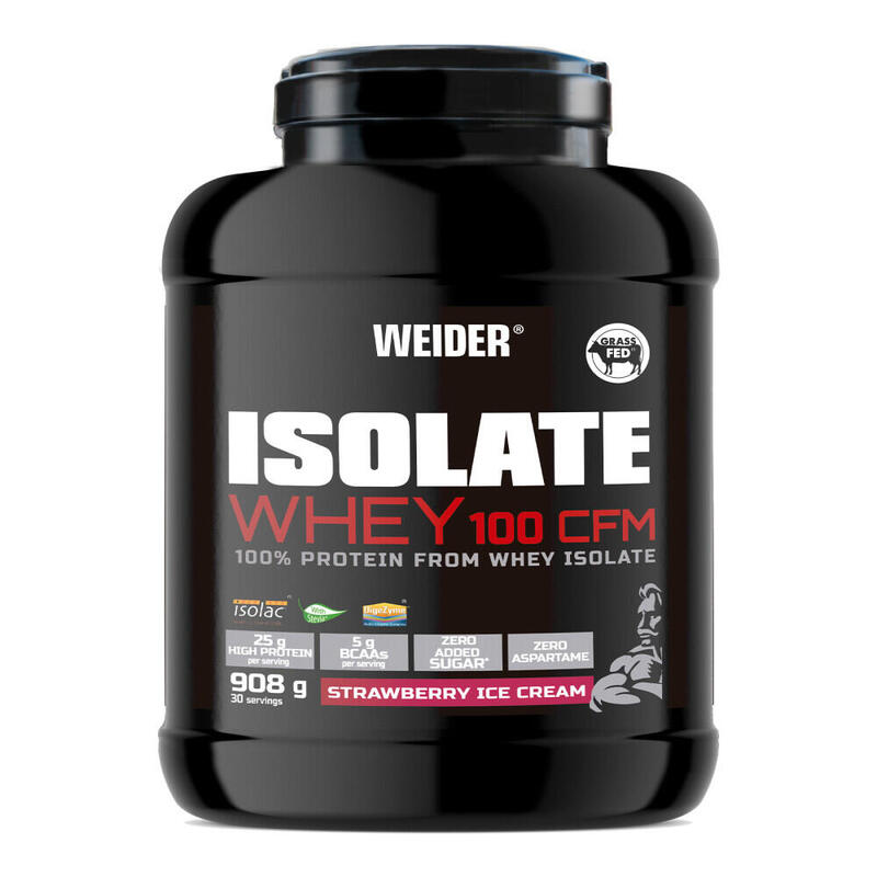 Isolate Whey 100% CFM, Morango, 908g Exclusivo Online                             4 cores disponíveis
A partir de  49,90€  Preço por quantidade 55,45€kg WEIDER Isolate Whey 100% CFM, Morango, 908gVendido e expedido por: NutriCorelam  (2)    
