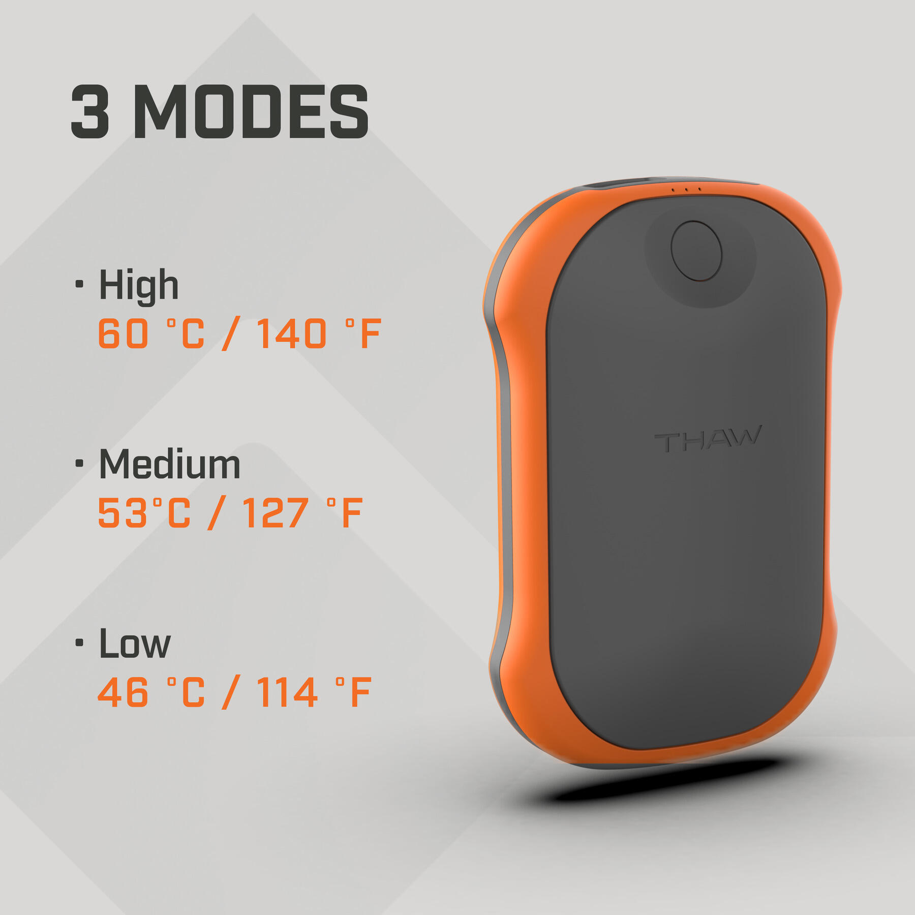 Batería calefactable recargable de manos  grande 6/7