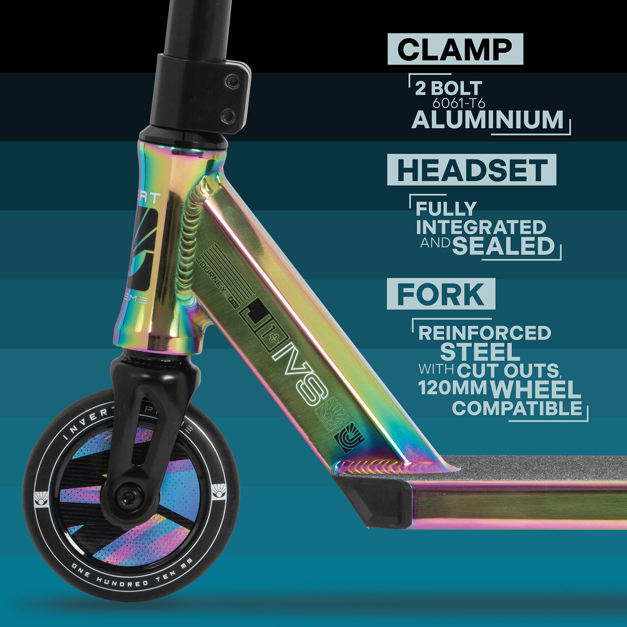 Trottinette Mini IVS Journey 1 pour Enfants - Oil Slick 3/7