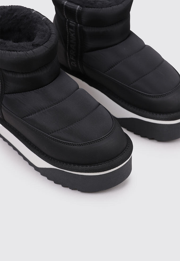 Botines esquimales mujer D. Franklin DFSH371010 — Negro, plataforma, tacón 5 cm 3/5