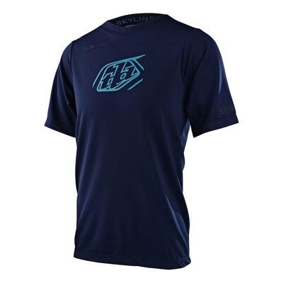 Maglia MTB SKYLINE a manica corta ultraleggera per bambino Blu