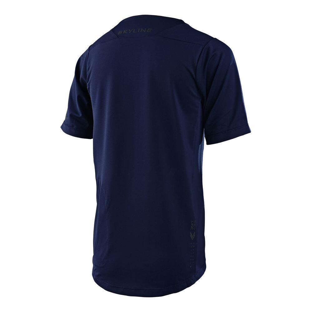 Maillot VTT ultraléger manches courtes SKYLINE enfant Bleu 2/2