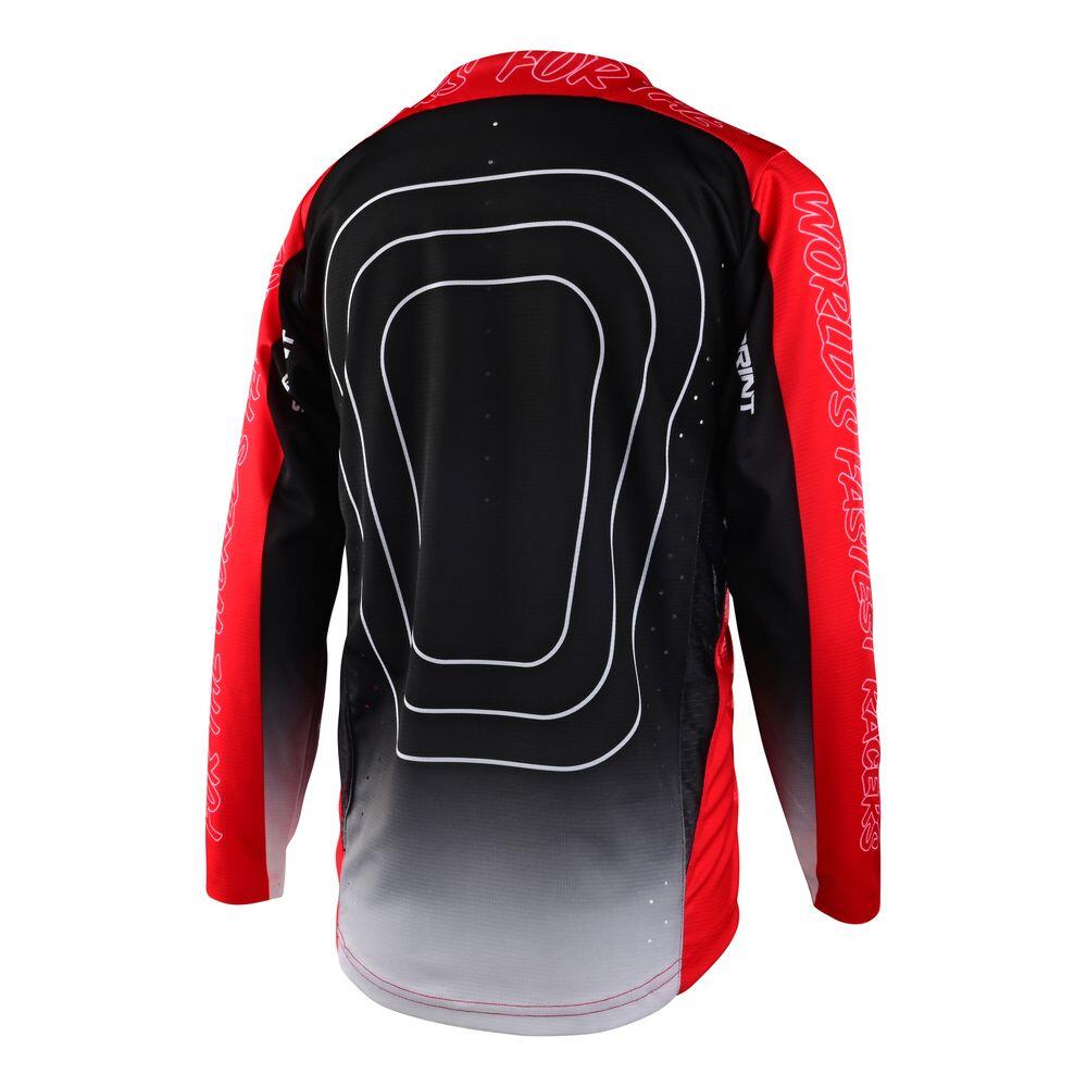 Maillot VTT SPRINT respirant à manches longues pour enfant Rouge 2/2