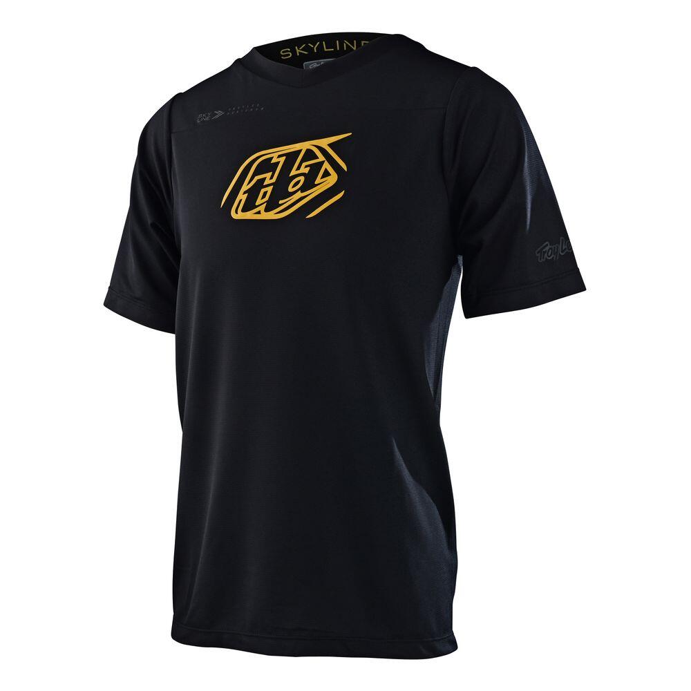 Tld - Troy Lee Designs - Maillot Vtt Ultraléger Manches Courtes Skyline Pour Enfant Noir. - T-shirt Manches Courtes - Noir - Decathlon