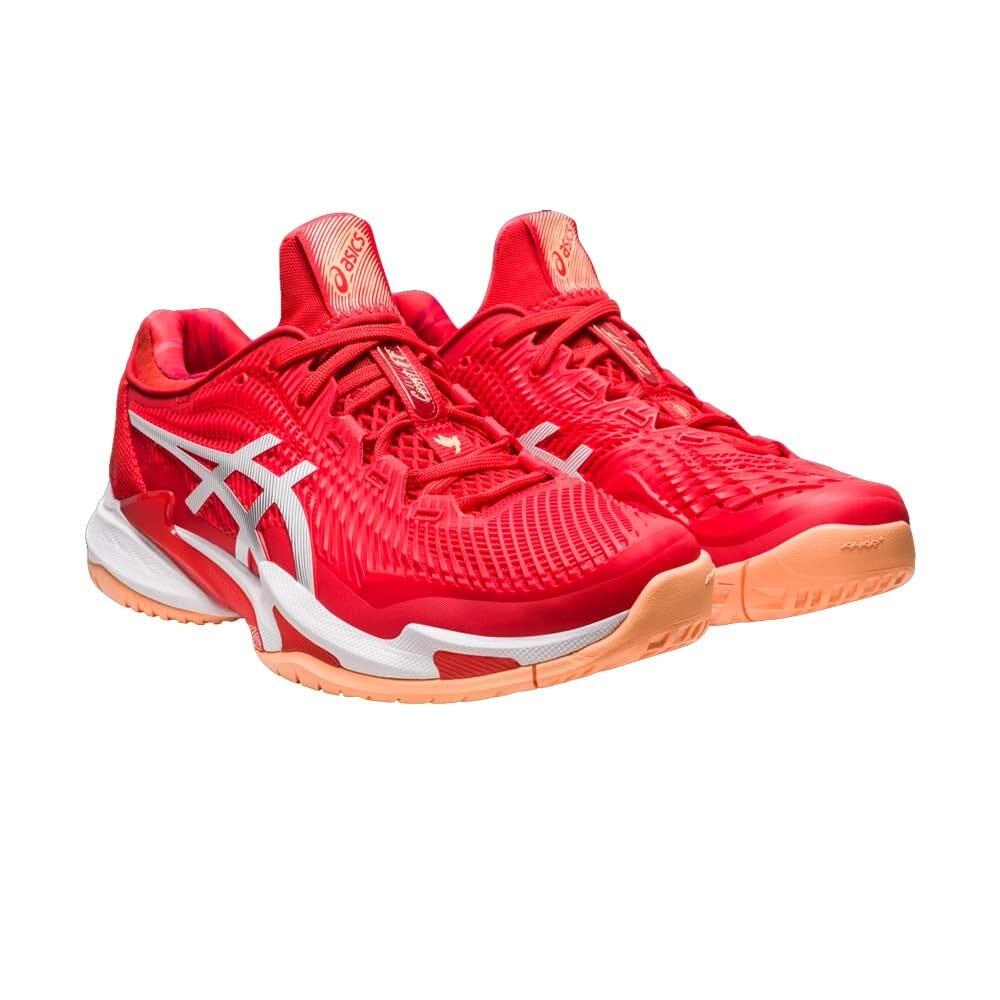 Asics Court FF 3 Novak Mens Red Tennis Trainers 2/7