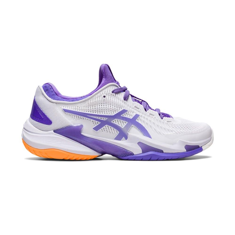 ASICS Women's White And Purple Asics Court Ff 3