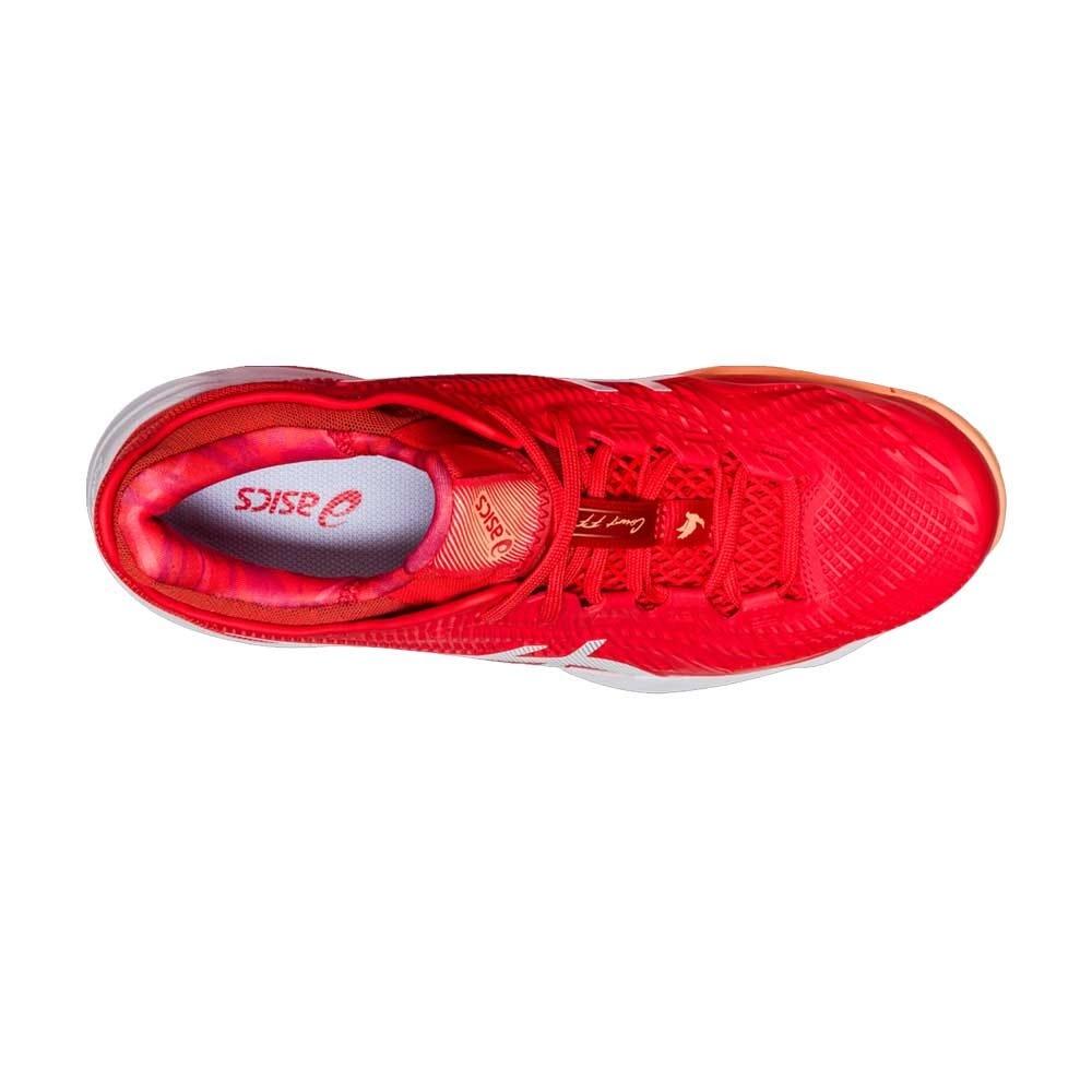 Asics Court FF 3 Novak Mens Red Tennis Trainers 4/7