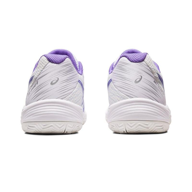 Chaussures Femme Asics Gel-game 9 Clay/oc 1042a217-101 Blanc Et Violet