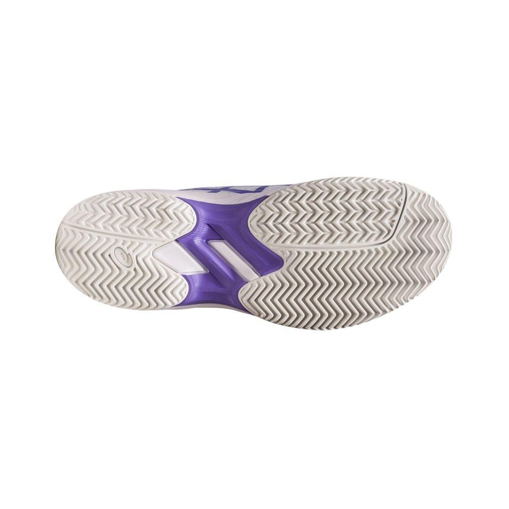 Chaussures Femme Asics Gel-game 9 Clay/oc 1042a217-101 Blanc Et Violet 5/7