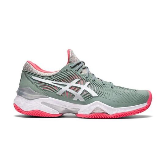 Scarpe Da Donna Asics Court Ff 2 Clay 1042a075 021 Grigie E Rosa