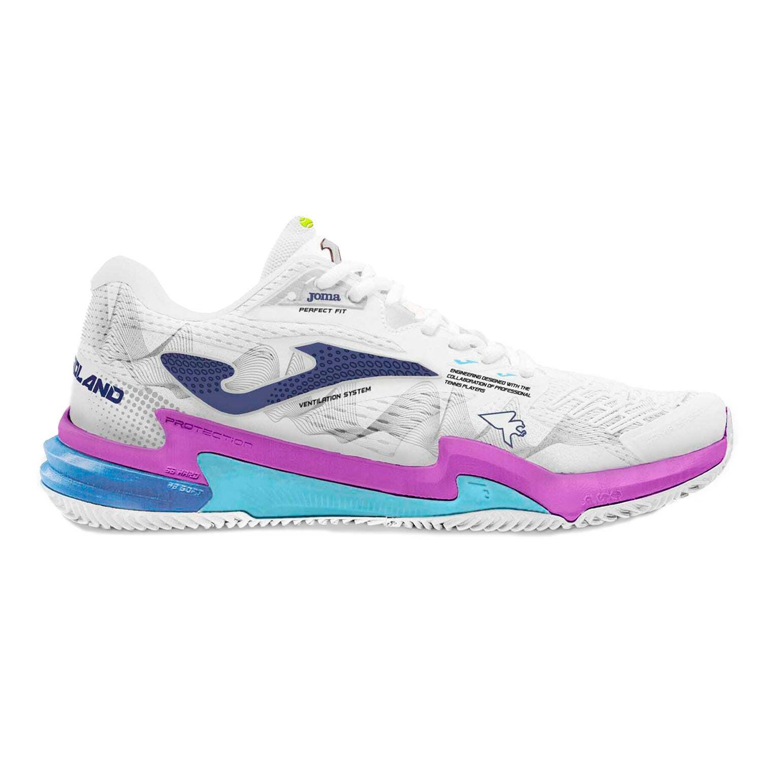Buty damskie Joma Roland Lady Clay white violet 40 2/2