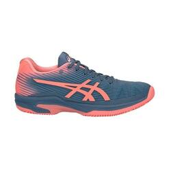Chaussures Femme Asics Solution Speed Ff Clay 1042a003 410 Corail Et Bleu
