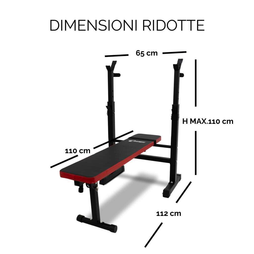 Panca Piana Pieghevole con Supporto Bilanciere Regolabile FF 7/7