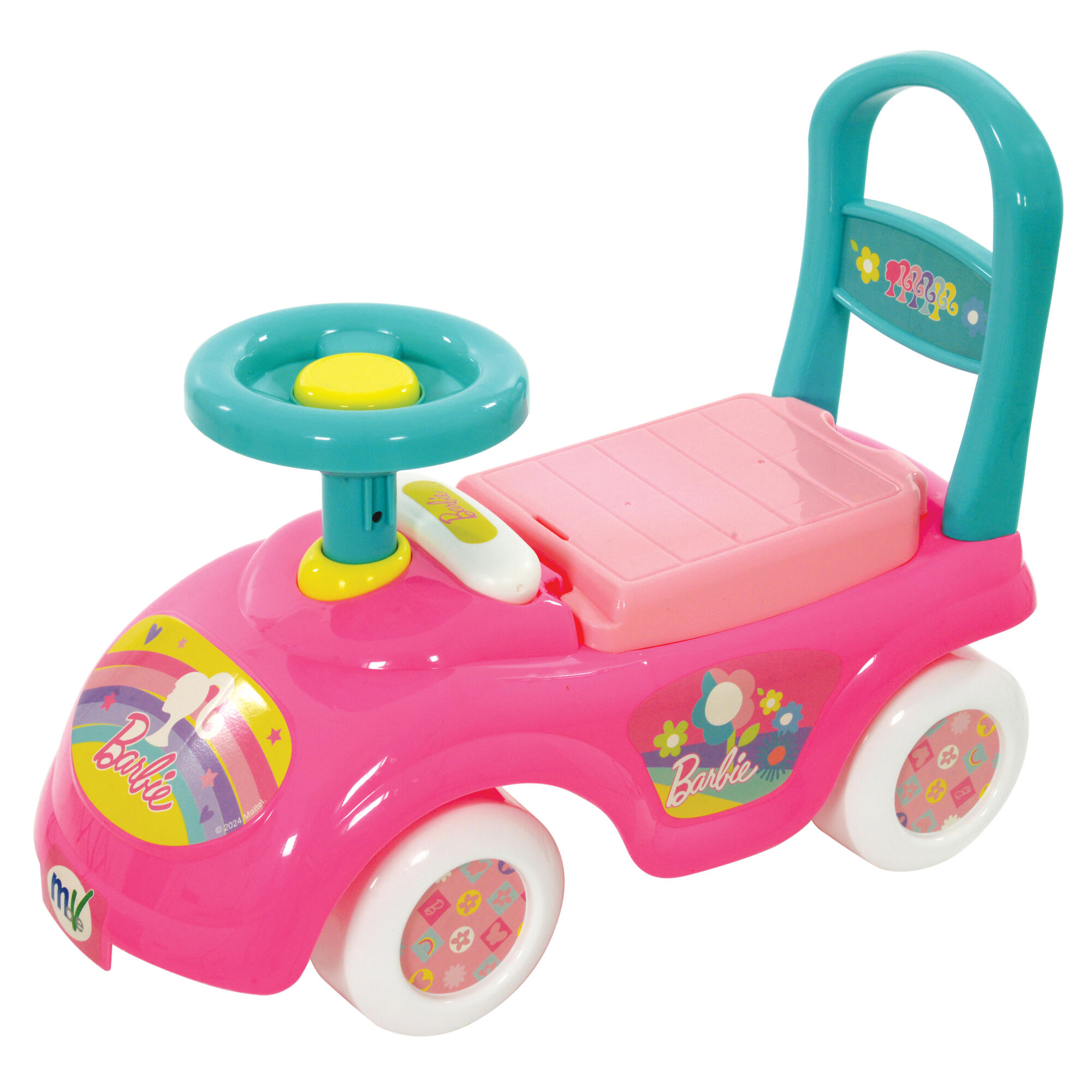 100% COCHE CORREPASILLO BARBIE CON TELÉFONO