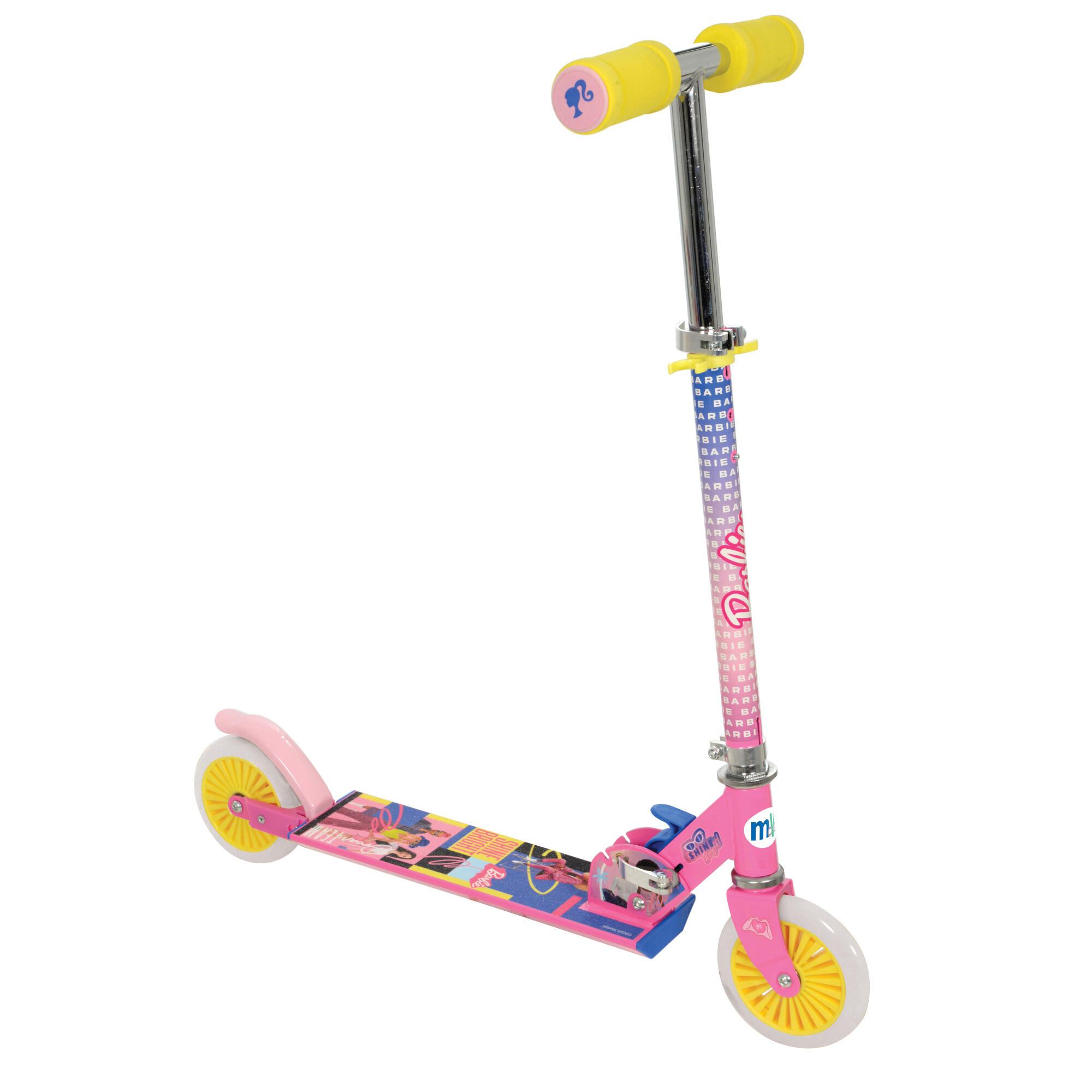 SCOOTER DOBRÁVEL 2 RODAS PARA CRIANÇAS BARBIE 2/4