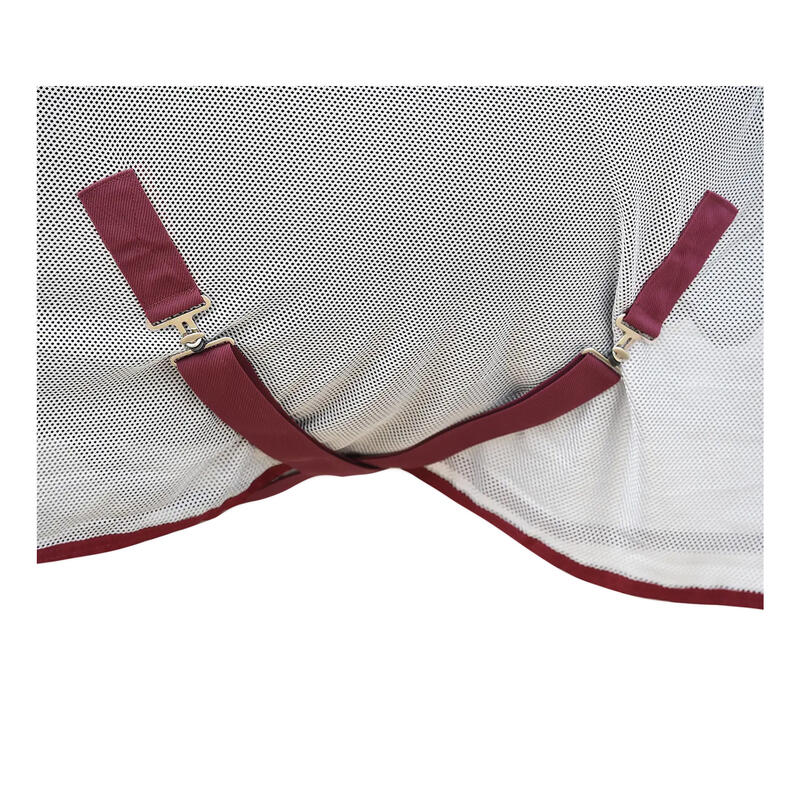 Couverture rafraichissante pour chevaux MICROAIR (Bordeaux / Gris)