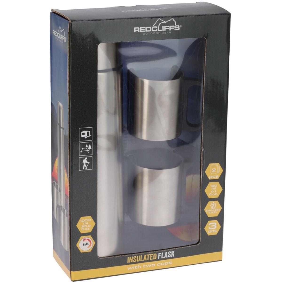 Redcliffs Thermosflasche inkl. 2 Trinkbecher 4/7